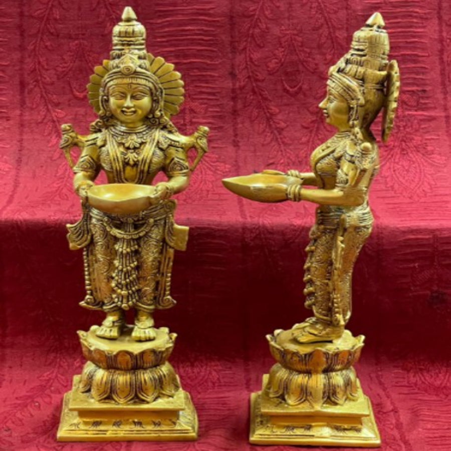 BRASS000011 - Diya Lakshmi & Deepa Lakshmi (Brass)
