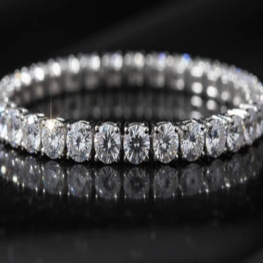 BR000005 - Step Cut Tennis Bracelet