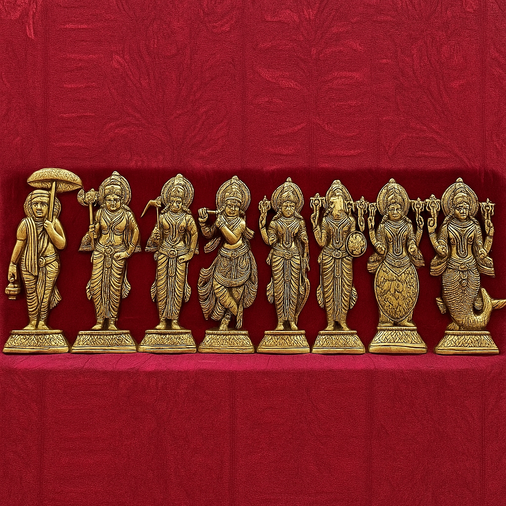 BRASS000006 - Dashavatara Set (Brass)