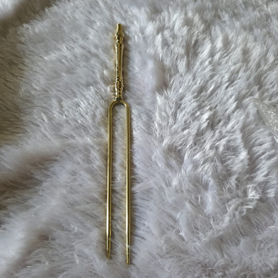 BRASS000026 - Brass Double Needle Detangler