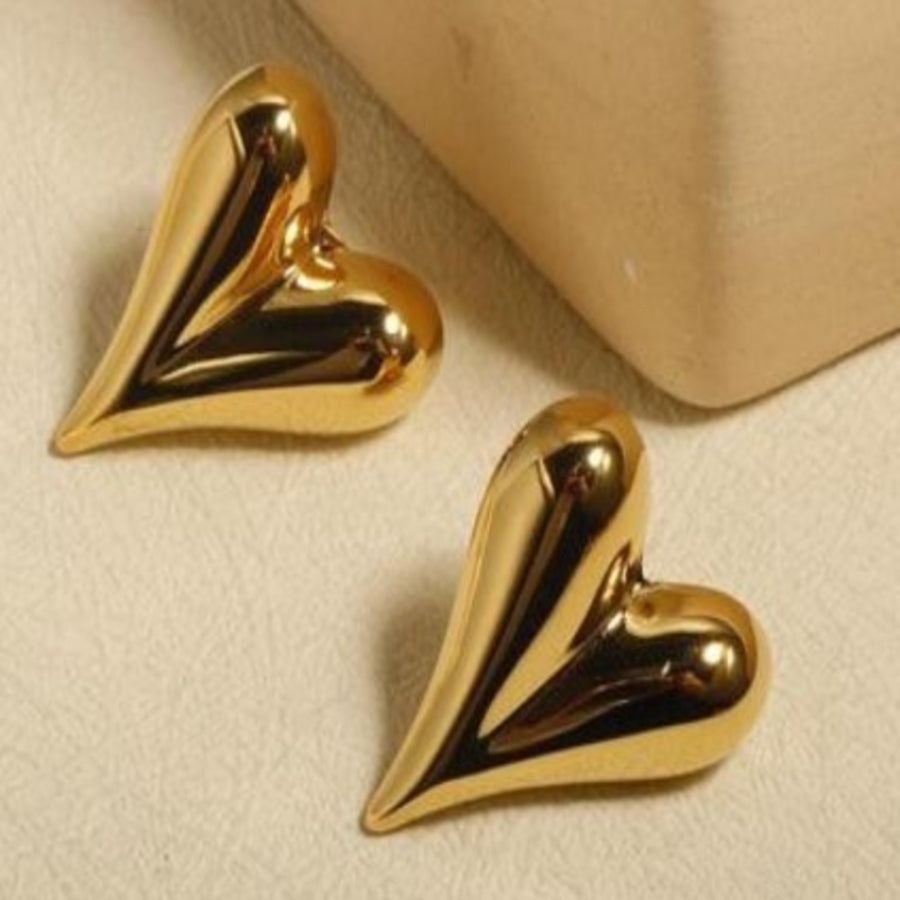 ER000006 - Gold Plated Earring - Heart