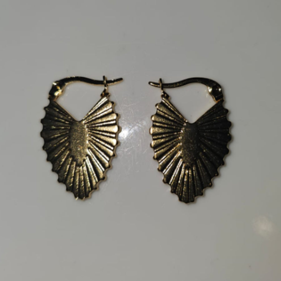 ER000016 - Gold Plated Earring - Leaf