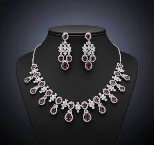 NL000057 - Emerald Celeste Radiance Necklace Set