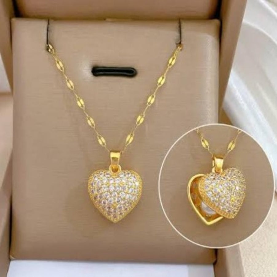 NL000014 - Necklace - Pearl in Heart