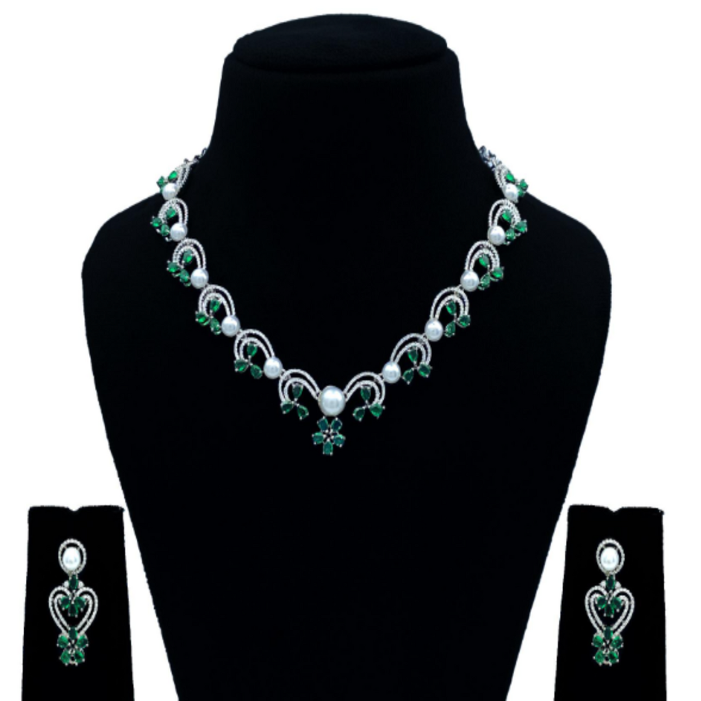 NL000071 - AD Emerald Petal Charm Set