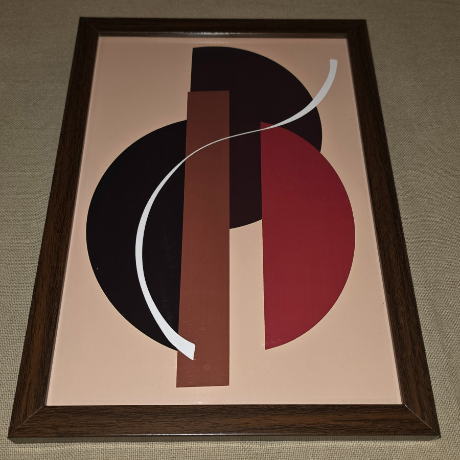 WA000008 - Modern Wall Art - Crimson Balance