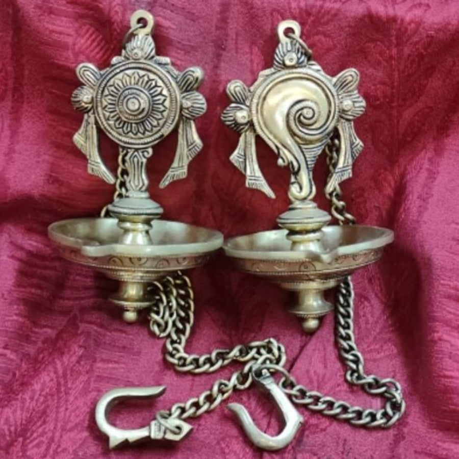 BRASS000001 - Swinging Lamp (Thoogu Deepa) - Brass