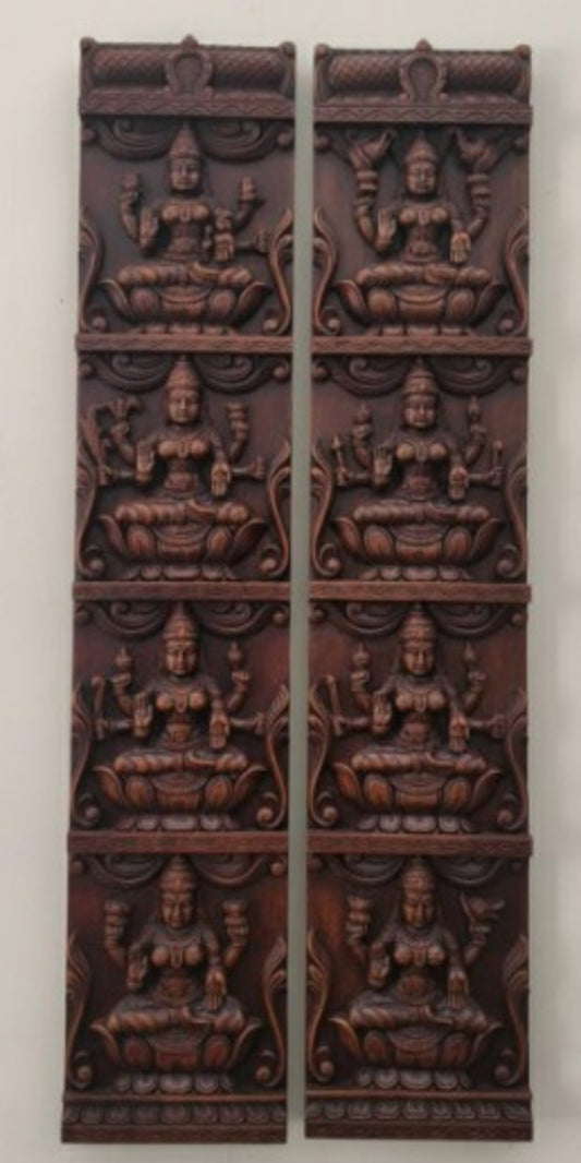 WOOD000006 - Ashtalakshmi - Hand Carved