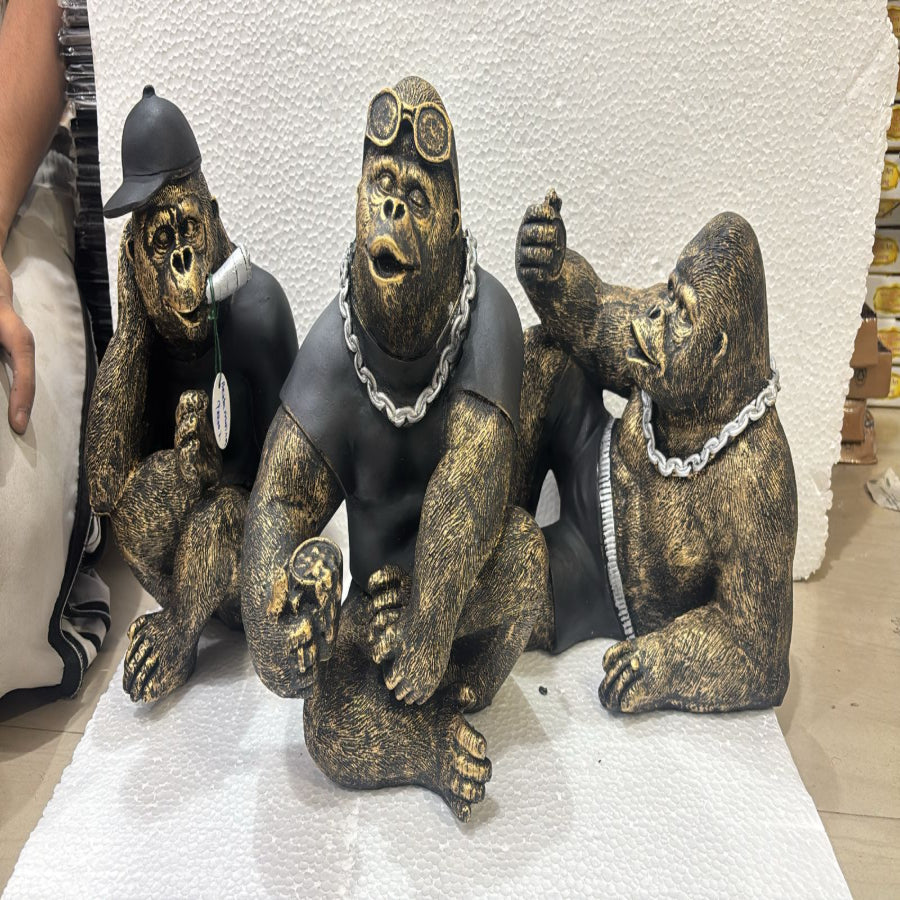 HD000021 - Three Apes (Resin)