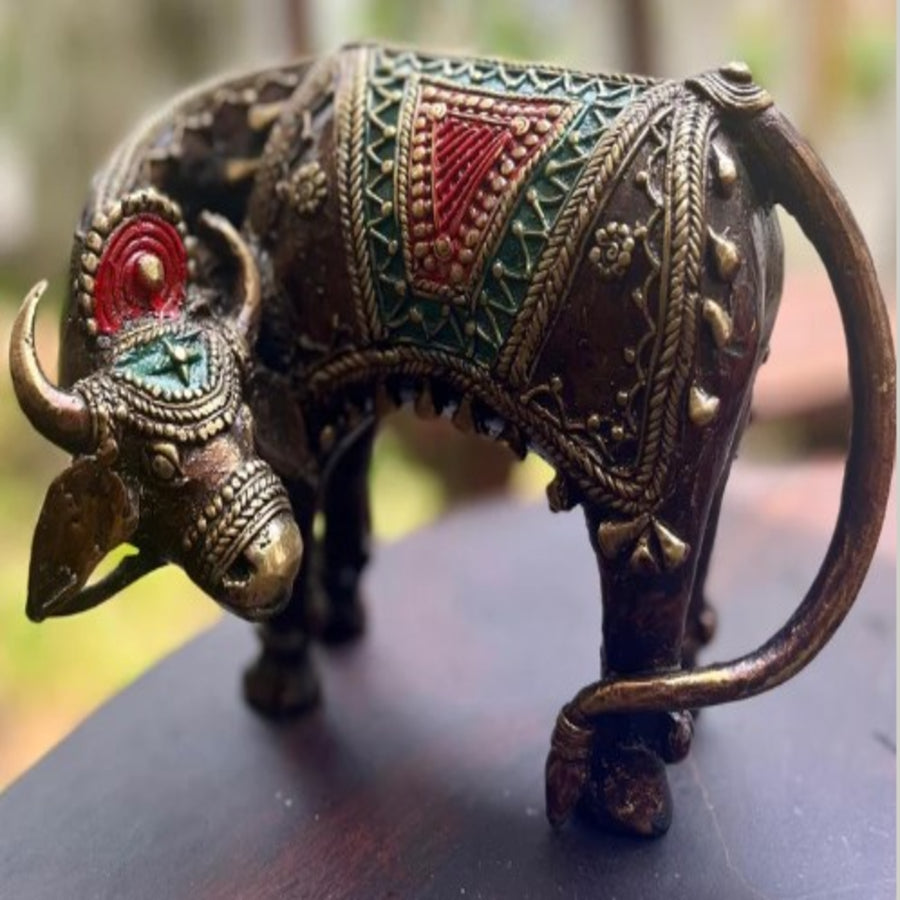 BRASS000019 - Brass Bull – Tribal Elegance