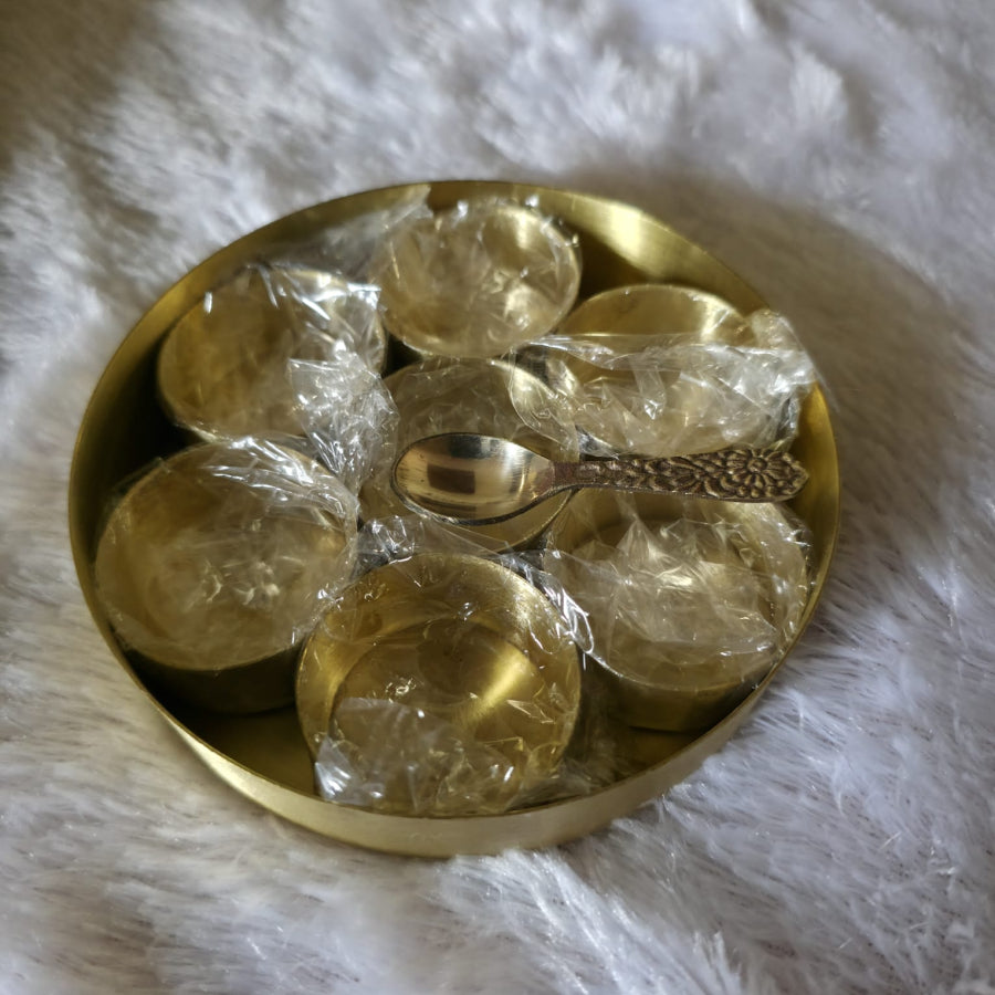 BRASS000024 - Matte Finish Masala Box