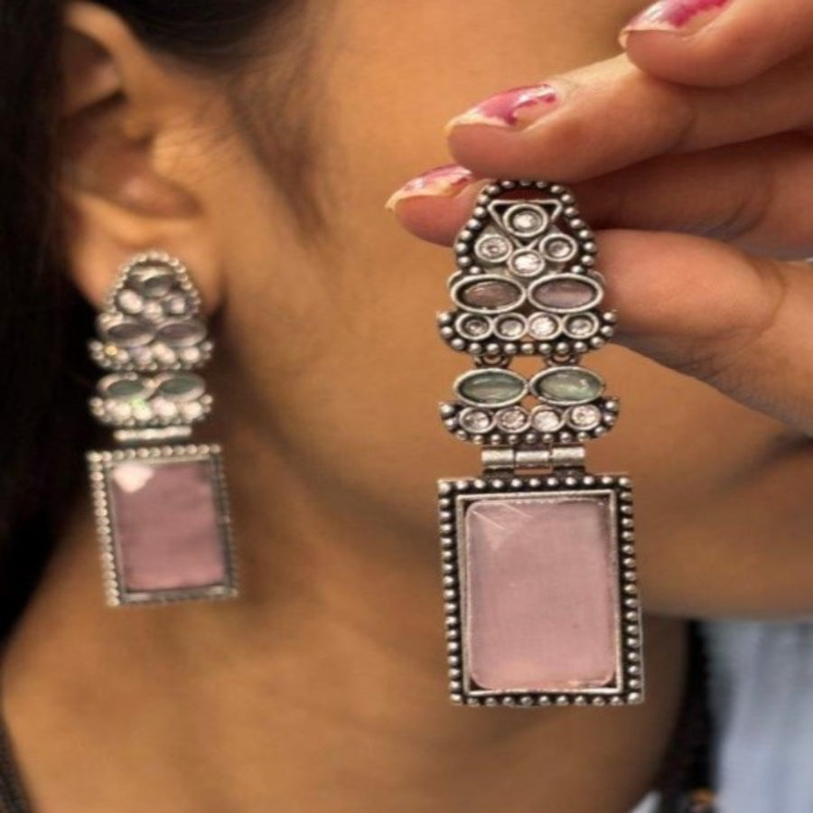 ER000030 - GERMAN SILVER EARRING