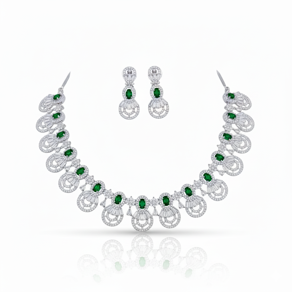 NL000056 - Celestial Halo Necklace Set