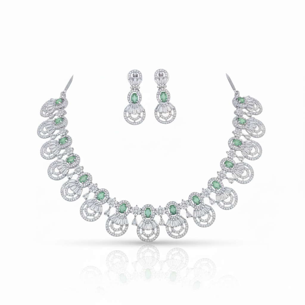 NL000056 - Celestial Halo Necklace Set