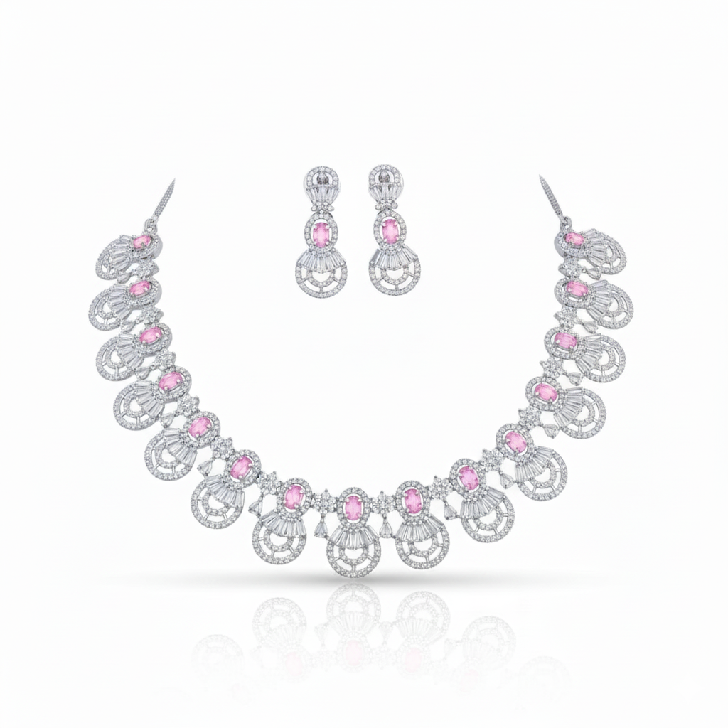 NL000056 - Celestial Halo Necklace Set