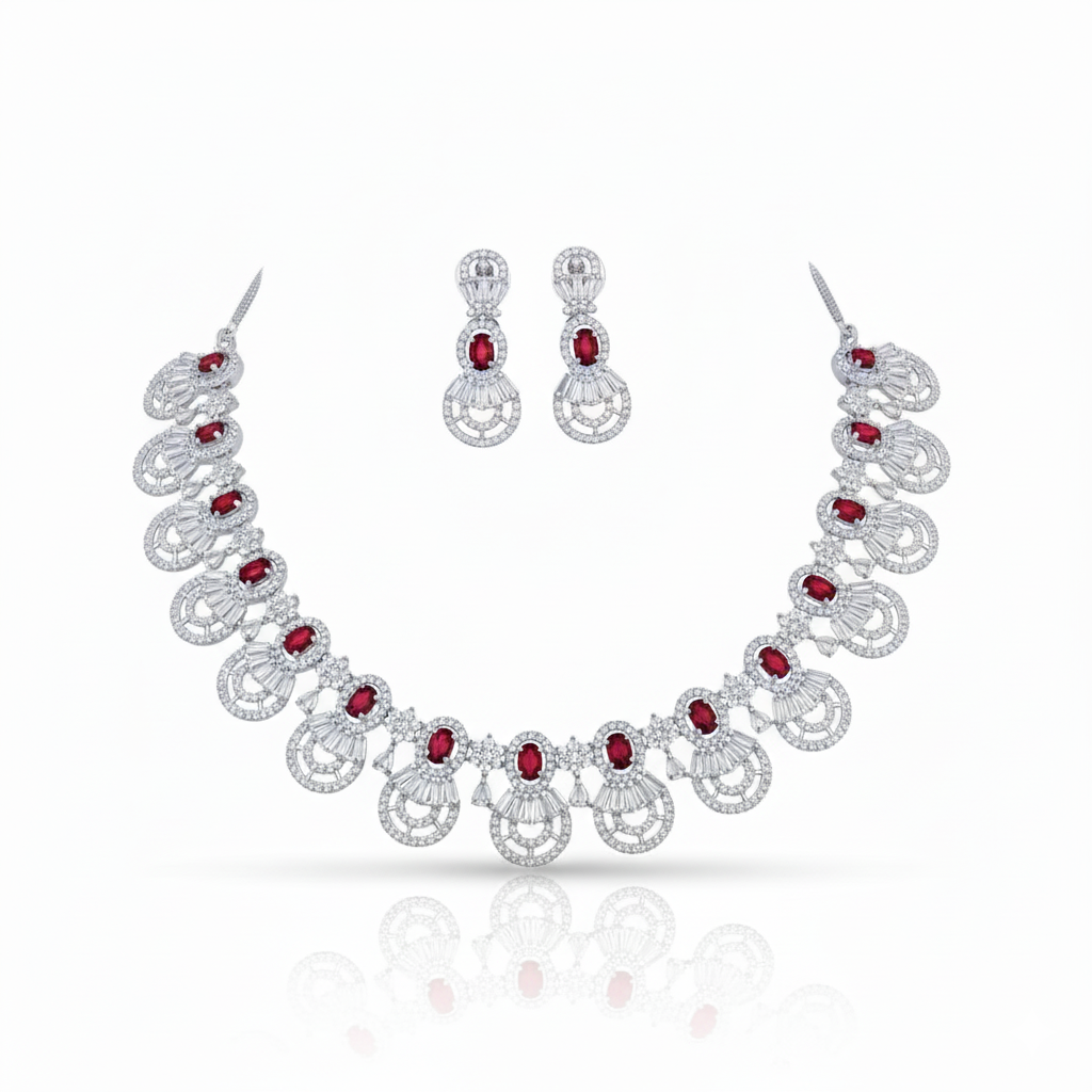 NL000056 - Celestial Halo Necklace Set