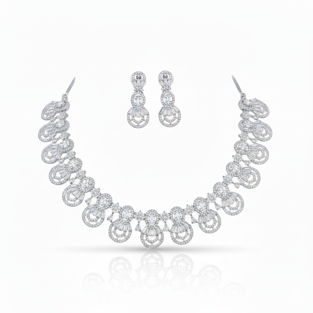 NL000056 - Celestial Halo Necklace Set