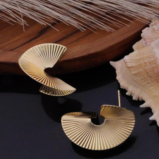 ER000004 - Gold Plated Earring - Spiral