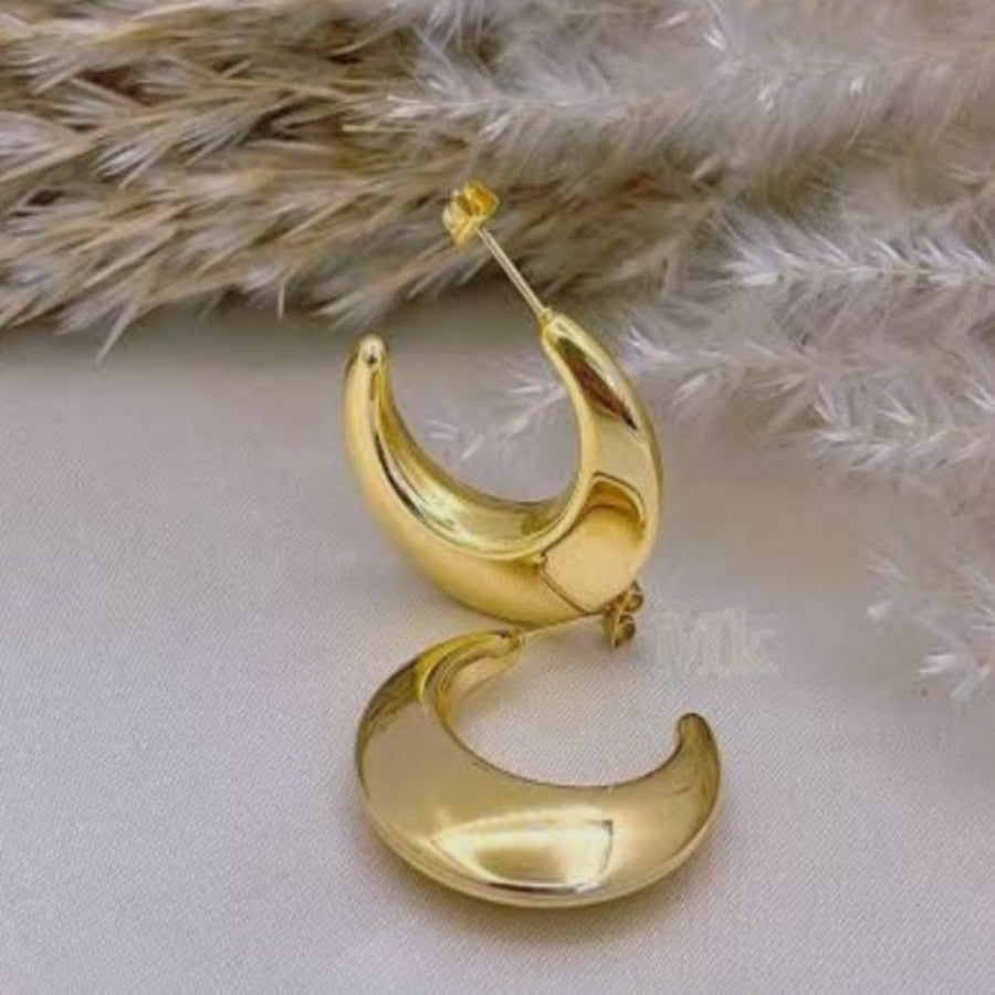 ER000005 - Gold Plated Earring - Moon