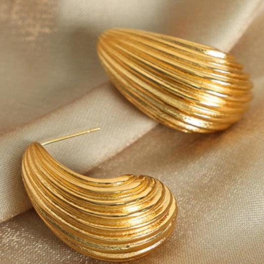 ER000011 - Gold Plated Earring - Drop Shape