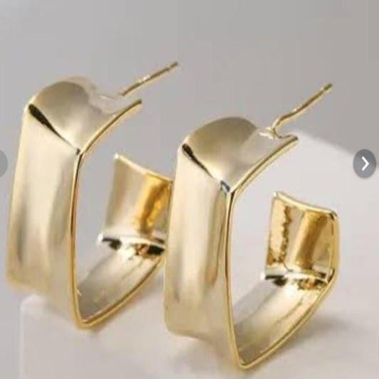 ER000012 - Gold Plated Earring - G Shape