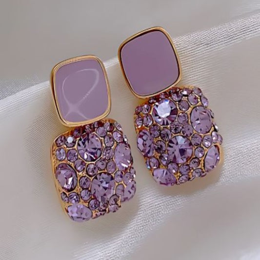 ER000020 - Korean Earring - Luxury Purple