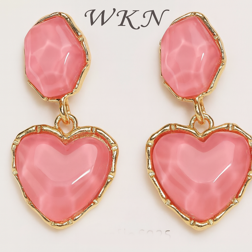 ER000025 - Korean Earring - Crystal Heart