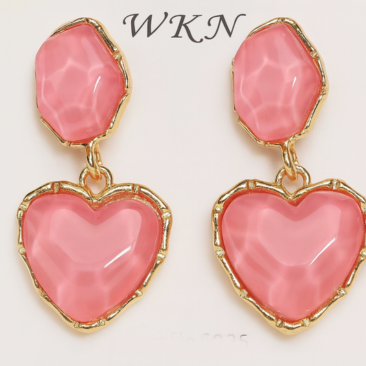 ER000025 - Korean Earring - Crystal Heart