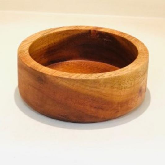 HD000038 - Wooden Straight Cut Bowl 4 Inch