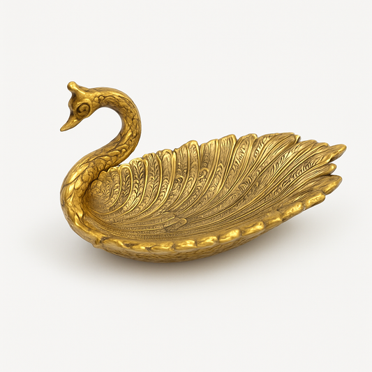 HD000050 - Golden Feather Peacock Bowl