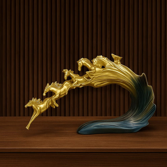 HD000027 - 7 Horses in flight