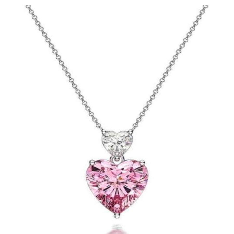 NL000013 - Pink Heart Crystal necklace