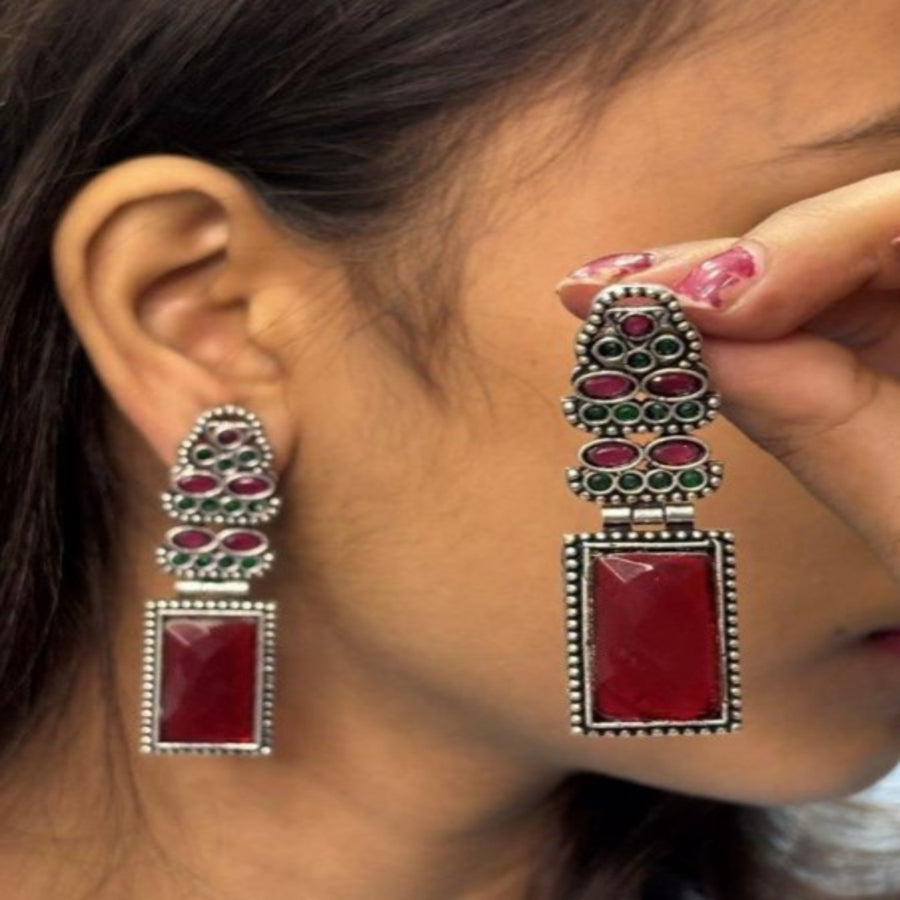 ER000030 - GERMAN SILVER EARRING