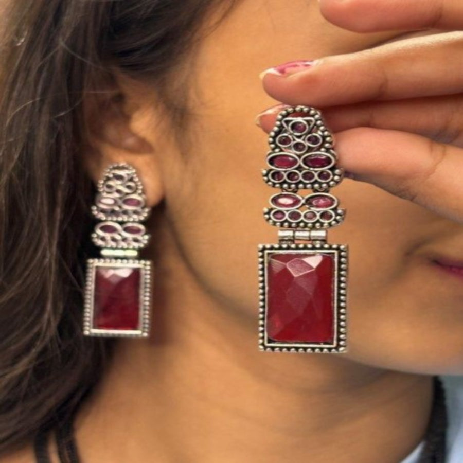 ER000030 - GERMAN SILVER EARRING