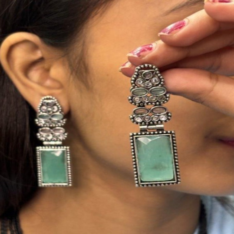 ER000030 - GERMAN SILVER EARRING