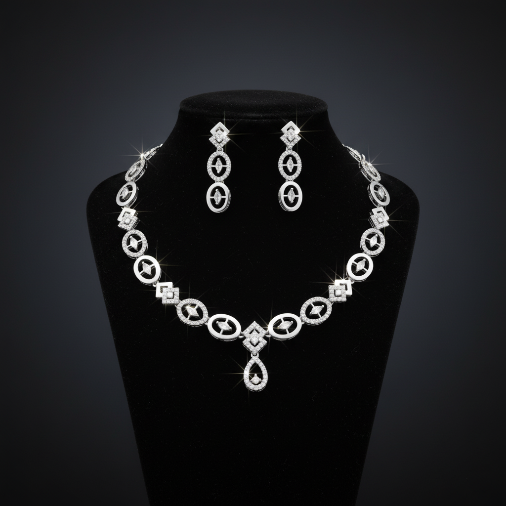 NL000066 - Silver Aurora Geometry Set