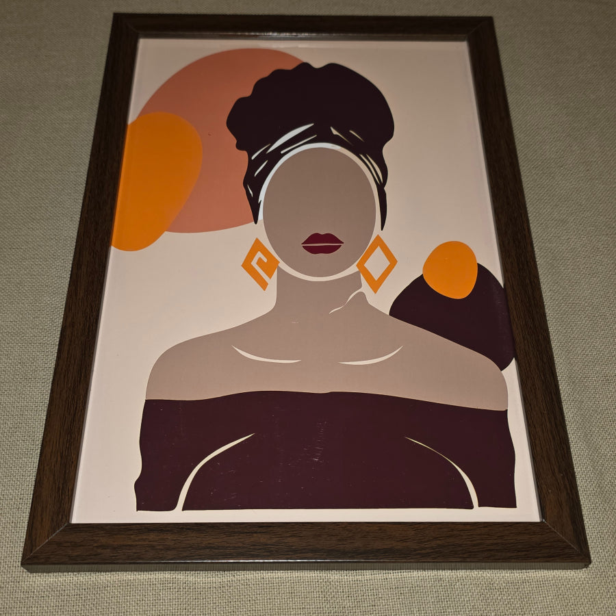 WA000009 - Modern Wall Art - Golden Muse