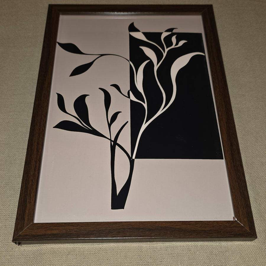 WA000010 - Modern Wall Art - Dual Bloom