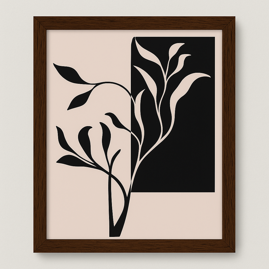 WA000010 - Modern Wall Art - Dual Bloom