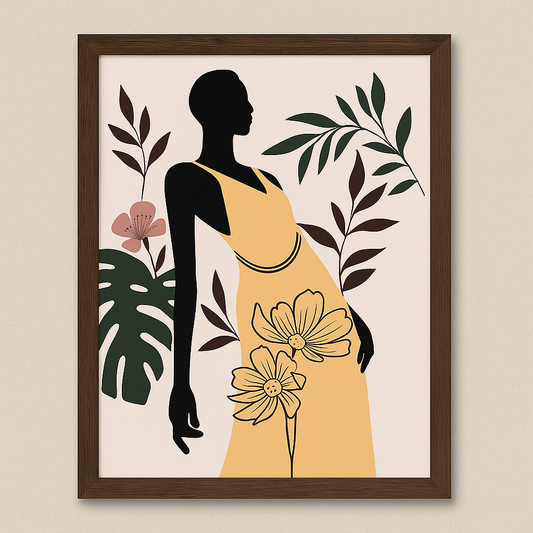 WA000011 - Modern Wall Art - Golden Serenity