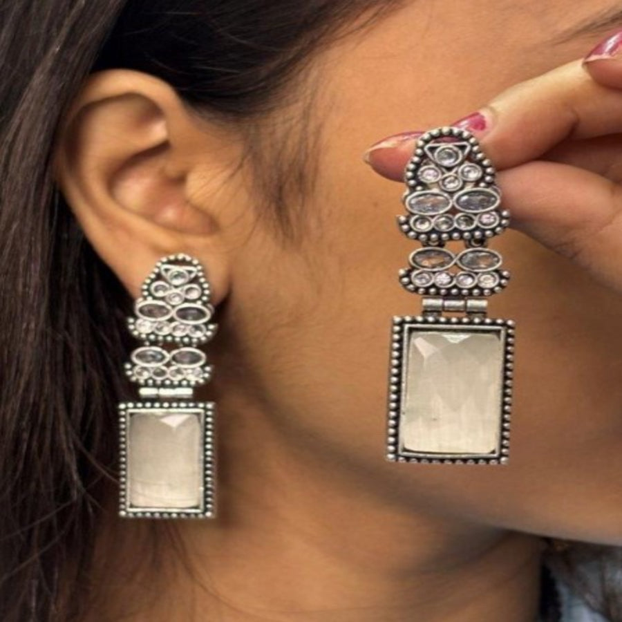 ER000030 - GERMAN SILVER EARRING